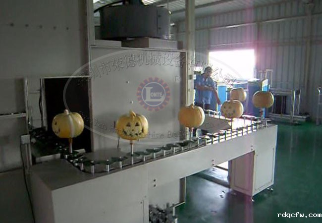 鬼节南瓜两涂两烤喷涂线