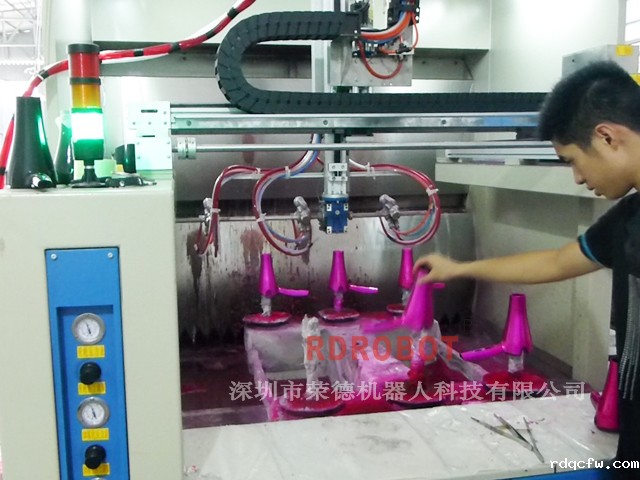 吹风机五轴喷涂设备