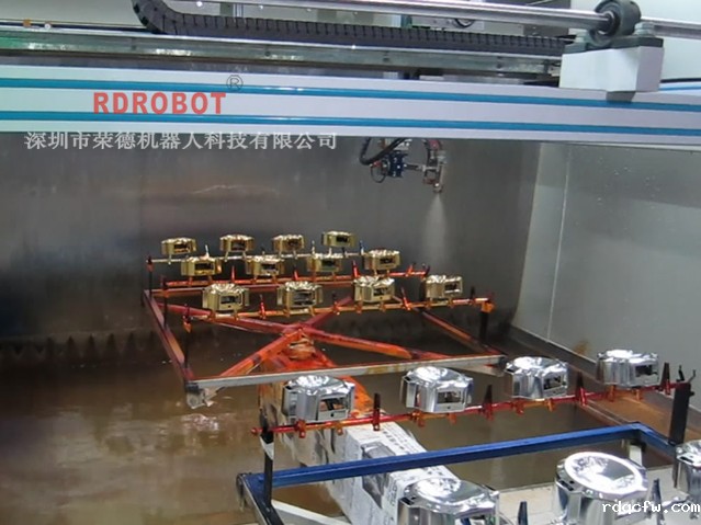 工艺品五轴自动喷油设备