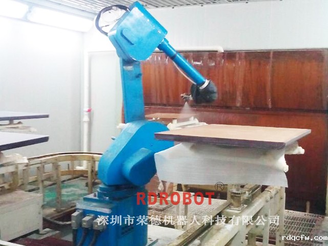 地链式木板机器人喷漆生产线