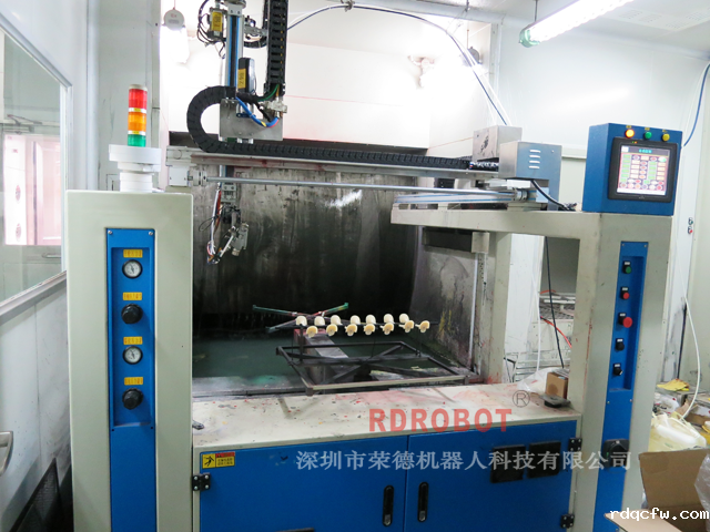 高跟鞋五轴全自动喷涂设备