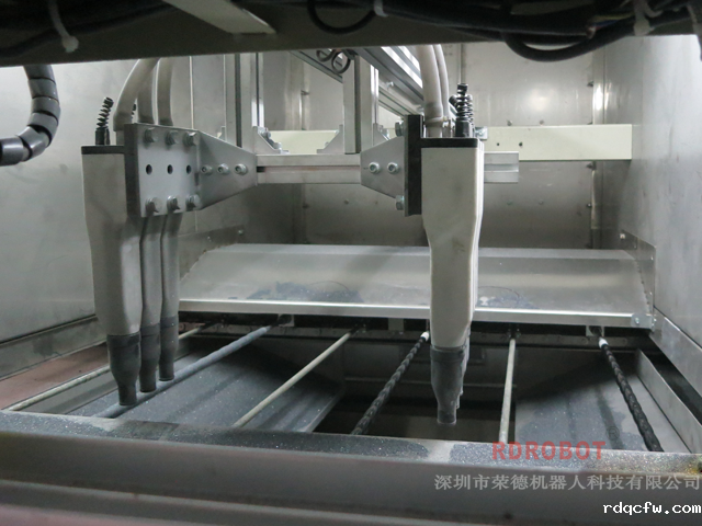 磨头自动喷胶喷砂烘干线