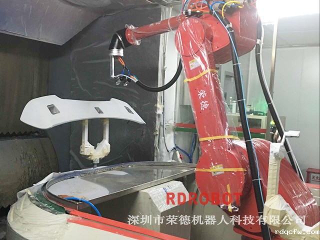 汽车尾翼机器人自动喷漆线
