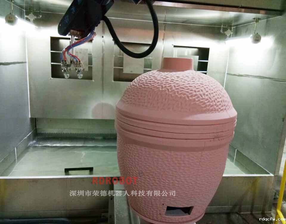 陶瓷灶具机器人全自动喷涂机